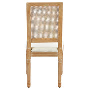 French Style Solid Wood Dining Chairs Set of 2, Elegant Oval Back Kitchen Side Chairs for Dining Room & Living Room