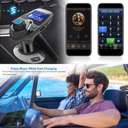 iMounTek Car Wireless FM Transmitter MP3 Player Hand-Free Call USB Charger AUX Input TF Card USB Flash Drive