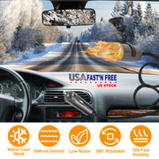 24V 216W Portable Car Heater 2 In 1 Heating Cooling Fan Rotatable Demister Defroster with 4.92ft Cord