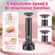 Electric Foot Callus Remover & Nail Grinder with 6 Speeds