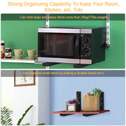 Microwave Wall Mount Bracket - Adjustable Heavy Duty Steel