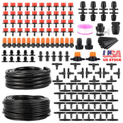 Drip Irrigation Kit Automatic Garden Irrigation System Misting Plant Watering Drip Kit for Garden Greenhouse Flower Bed Patio Lawn