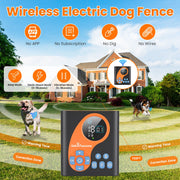 Wireless Dog Fence System with Training Collar - 722FT Range