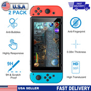 2 Pack Screen Protector Tempered Glass Screen Saver HD Anti-Scratch for Nintendo Switch6.2 Inch Protector Film