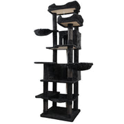68in Multi-Level Cat Tree Tower with Hammocks & Scratching Posts