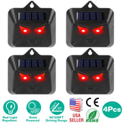 4Pcs Solar Predator Control Light Coyote Deterrent Deer Bird Repeller Lamp Animal Repellent for Garden Farm