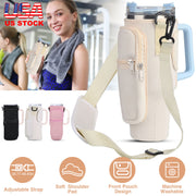 Water Bottle Carrier Bag with Adjustable Strap & Phone Pocket