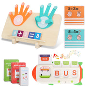 Educational Flash Cards & Counting Board Set for Toddlers and Preschoolers