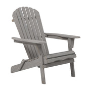 Folding Adirondack Chairs Set of 2 - Hemlock Wood Outdoor Seating