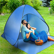 Pop Up Beach Tent Sun Shade Shelter Anti-UV Automatic Waterproof Tent Canopy for 2/3 Man with Net Window Storage Bag for Outdoor Beach Camping Fishing P