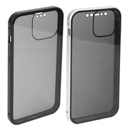 Privacy Magnetic Phone Case 360¡ Full Protection Anti Spy Phone Cover Double Sided Tempered Glass Magnet Absorption Fit for IOS Phone 12