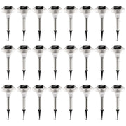 24Packs Solar Garden Lights Outdoor IP44 Waterproof Solar Pathway Lights Color Changing Landscape Lamps 10Hrs Lawn Lighting for Yard Driveway Walkway