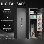 Biometric Gun Safe for Rifles & Pistols with Fingerprint Access