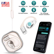 AI Translation Earbuds with 165 Languages & Open-Ear Design