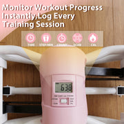 Compact Swing Stepper with Resistance Bands & LCD Monitor