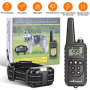 Remote Dog Training Collar with 4 Modes & 875 Yard Range