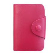 Credit Card Holder Wallet PU Leather Snap Closure Purse Accordion Case with 12 Pcs Card Slots
