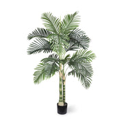 6FT Artificial Golden Cane Palm Tree with Black Pot