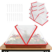 4Pack 31.50×12.99×13.39in Garden Row Accelerator Plants Covers Plant Net Cage Guard Greenhouse Covers Protect Seedling Fruit Vegetable Rows From Frost