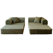 78.8" Convertible Floor Sofa Bed with High Density Foam