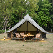 Oxford Bell Tent 13.1FT with Stove Jack for Family Camping