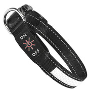 Light Up Dog Collar LED Dog Collar Safety Night Glowing Dog Collar with 9 Light Colors IPX7 Waterproof USB Rechargeable S/M/L