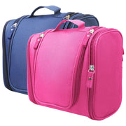 Travel Makeup Bags Portable Cosmetics Organizer Bag w/Hang Hook Handstrap Waterproof Toiletry Wash Bag for Women